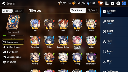 [GLOBAL] Epic 7 Seven 1ML 4LIM Fallen Cecilia Seaside Bellona Fairytale Tenebria Baiken Cerise + ML Mystics Pulls + 20 Speed Aged Starter Account-Mobile Games Starter