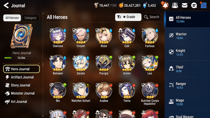 [GLOBAL] Epic 7 Seven 1ML 4LIM Solitaria of the Snow Luna Diene Cerise Baiken + ML Mystics Pulls + 20 Speed Aged Starter Account-Mobile Games Starter