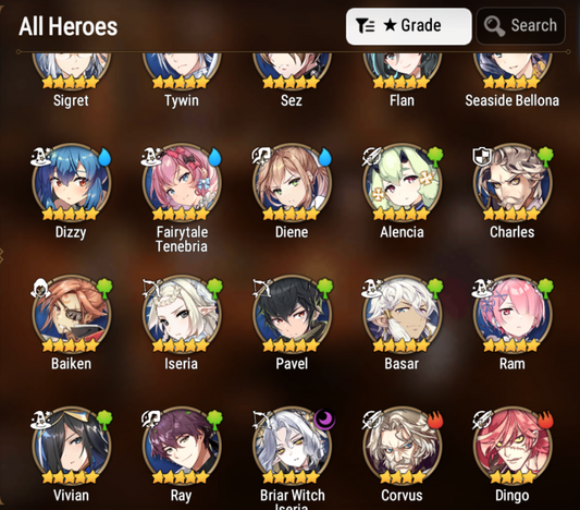 [GLOBAL] Epic 7 Seven 1ML 5LIM Briar Witch Iseria Seaside Bellona Diene Fairytale Tenebria Dizzy Baiken + ML pulls + Name Aged Starter Account-Mobile Games Starter