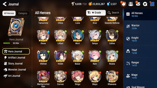 [GLOBAL] Epic 7 Seven 1ML 5LIM Martial Artist Ken Summertime Iseria Luna Seaside Bellona Diene + ML pulls + 20 Speed + Name Aged Starter Account-Mobile Games Starter