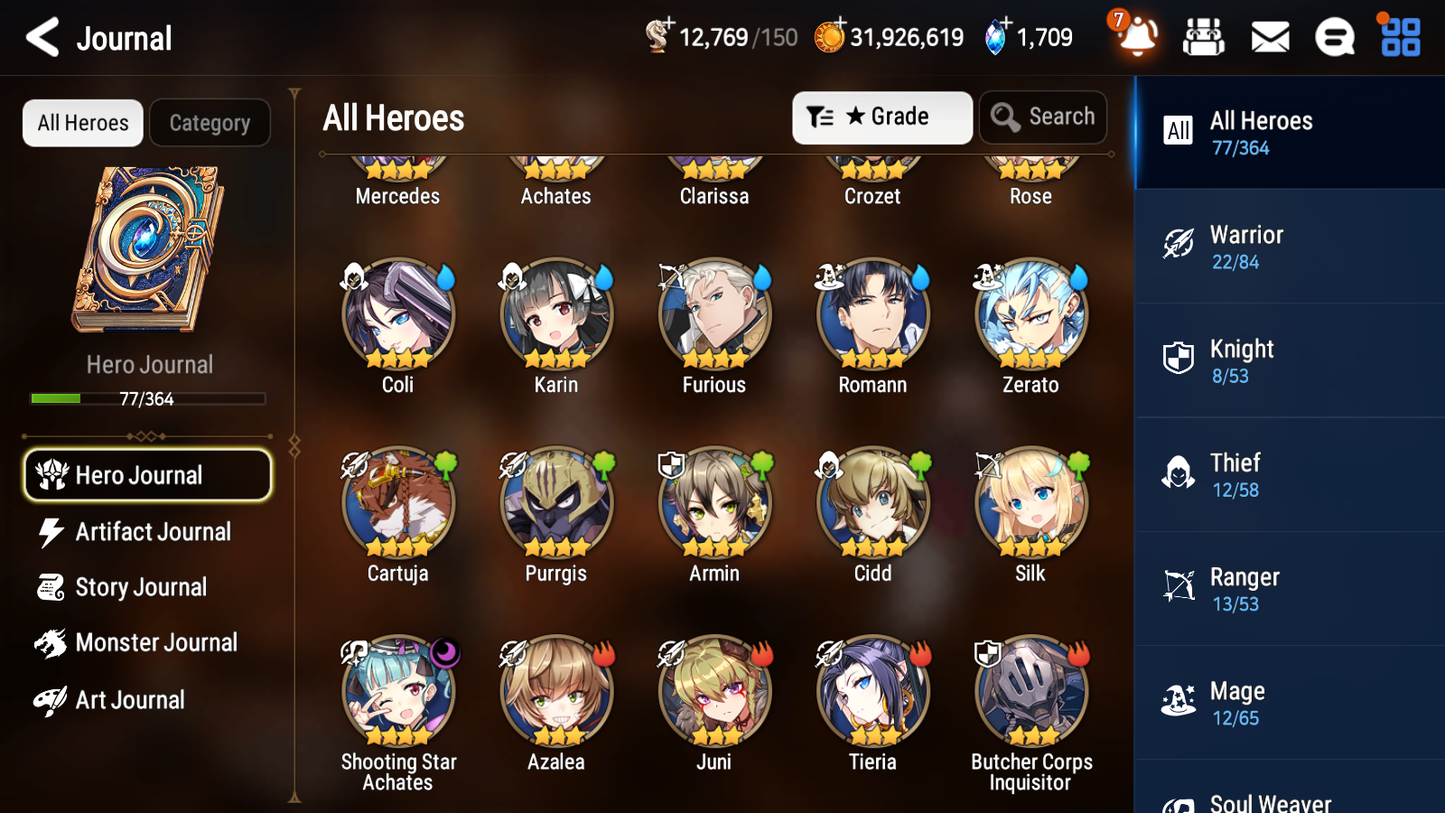 [GLOBAL] Epic 7 Seven 1ML 5LIM Ruele Luna Diene Cerise Baiken Rem + ML Mystics Pulls + 20 Speed Aged Starter Account-Mobile Games Starter