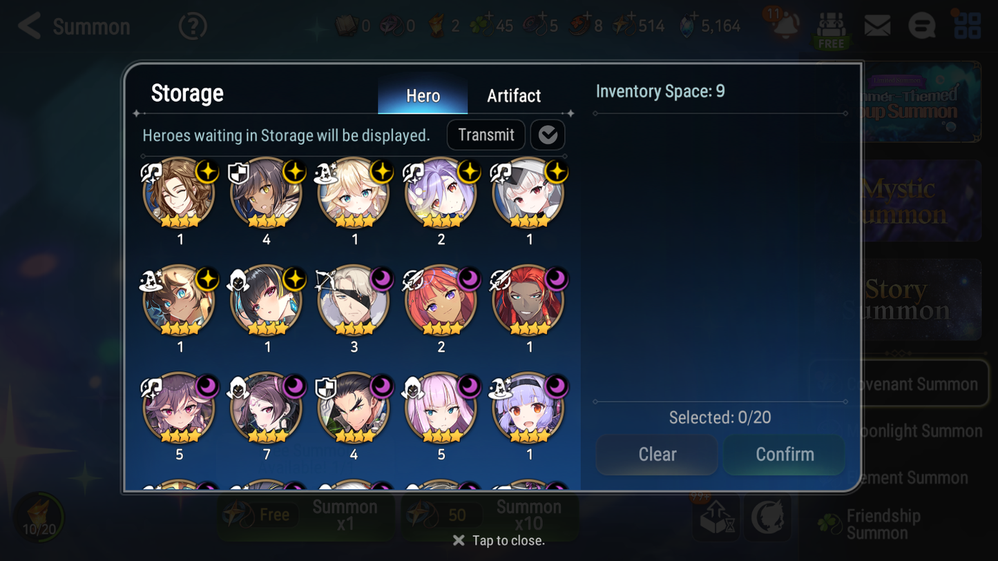 [GLOBAL] Epic 7 Seven 18ML + 30 4★ ML(lots dups) + 30 ML Coin Lone Wolf Peira New Moon Luna Hellion Lua Dragon Bride Senya Straze Apocalpyse Ravi Maid Chloe Flan Luluca Arbiter Lionheart Cermia Mediator Kawerik Rimuru Fairytale Baiken + Name 10-10 Account-Mobile Games Starter