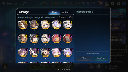 [GLOBAL] Epic 7 Seven 18ML + 30 4★ ML(lots dups) + 30 ML Coin Lone Wolf Peira New Moon Luna Hellion Lua Dragon Bride Senya Straze Apocalpyse Ravi Maid Chloe Flan Luluca Arbiter Lionheart Cermia Mediator Kawerik Rimuru Fairytale Baiken + Name 10-10 Account-Mobile Games Starter