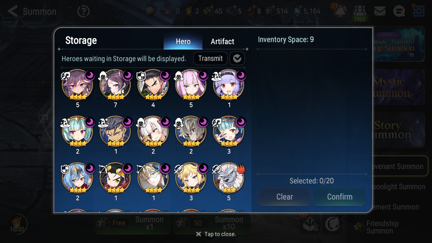 [GLOBAL] Epic 7 Seven 18ML + 30 4★ ML(lots dups) + 30 ML Coin Lone Wolf Peira New Moon Luna Hellion Lua Dragon Bride Senya Straze Apocalpyse Ravi Maid Chloe Flan Luluca Arbiter Lionheart Cermia Mediator Kawerik Rimuru Fairytale Baiken + Name 10-10 Account-Mobile Games Starter