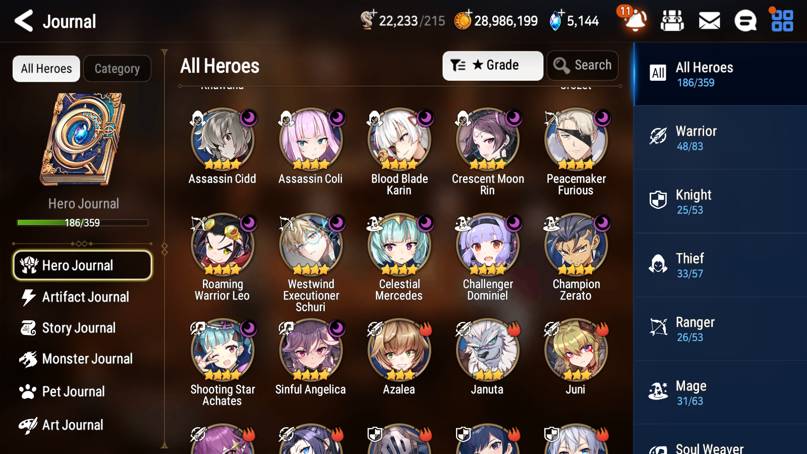 [GLOBAL] Epic 7 Seven 20ML + 31 4★ ML(lots dups) + 30 ML Coin Lone Wolf Peira New Moon Luna Hellion Lua Dragon Bride Senya Straze Apocalpyse Ravi Maid Chloe Flan Luluca Arbiter Lionheart Cermia Kawerik Rimuru Fairytale Baiken+20 Speed + Name 10-10 Account-Mobile Games Starter