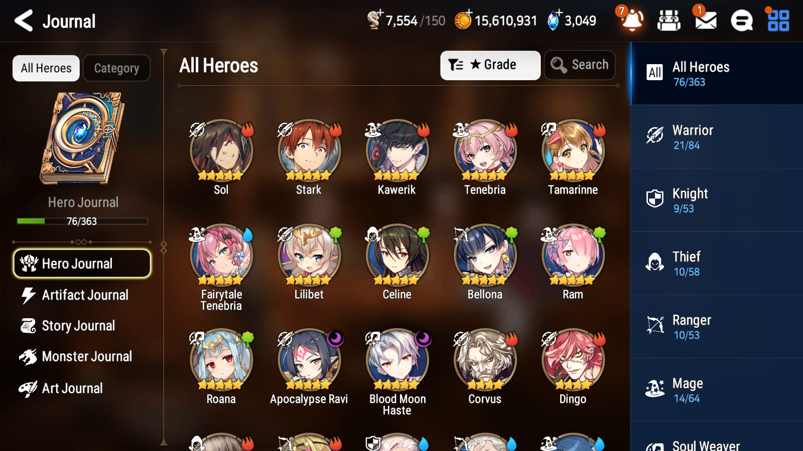 [GLOBAL] Epic 7 Seven 2ML 1LIM Apocalypse Ravi Fairytale Tenebria Blood Moon Haste + ML pulls + 20 Speed + Name Starter Account-Mobile Games Starter