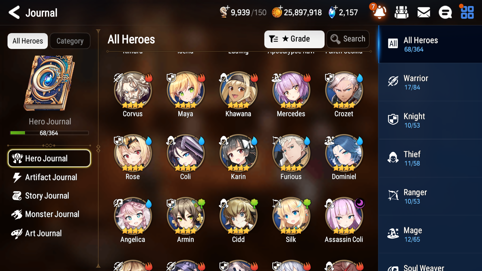 [GLOBAL] Epic 7 Seven 2ML 1LIM Apocalypse Ravi Rimuru+artifact Fallen Cecilia + ML Mystics Pulls + 20 Speed Aged Starter Account-Mobile Games Starter