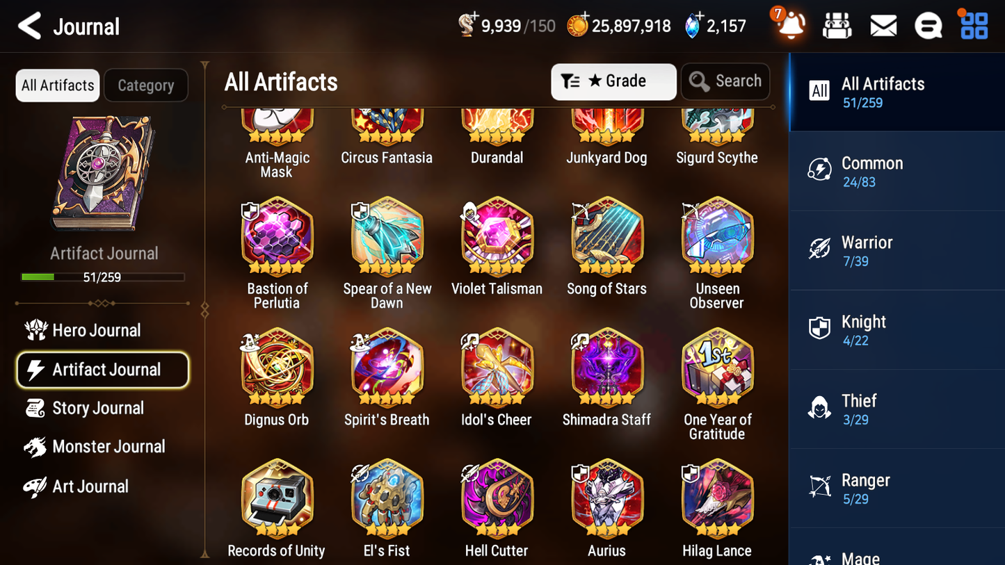[GLOBAL] Epic 7 Seven 2ML 1LIM Apocalypse Ravi Rimuru+artifact Fallen Cecilia + ML Mystics Pulls + 20 Speed Aged Starter Account-Mobile Games Starter