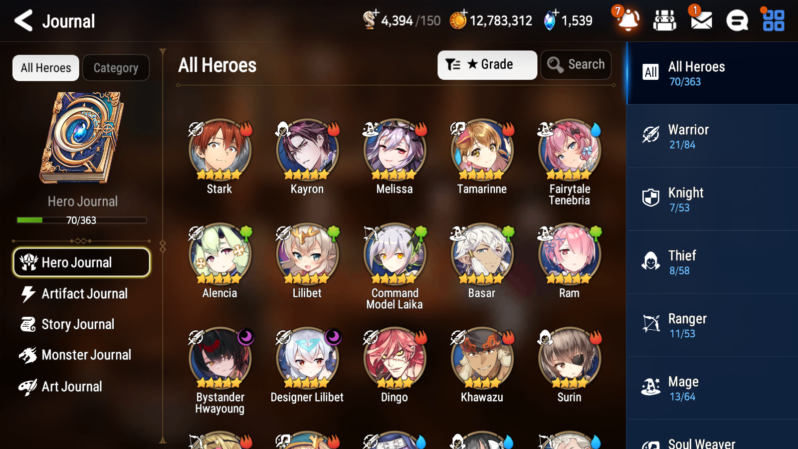[GLOBAL] Epic 7 Seven 2ML 1LIM Bystander Hwayoung Fairytale Tenebria Designer Lilibet + ML pulls + 20 Speed + Name Starter Account-Mobile Games Starter