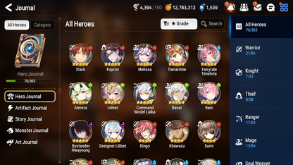[GLOBAL] Epic 7 Seven 2ML 1LIM Bystander Hwayoung Fairytale Tenebria Designer Lilibet + ML pulls + 20 Speed + Name Starter Account-Mobile Games Starter