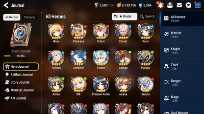 [GLOBAL] Epic 7 Seven 2ML 1LIM Conqueror Lilias Solitaria of the Snow Fairytale Tenebria + ML Pulls + 20 Speed + Name Starter Account-Mobile Games Starter