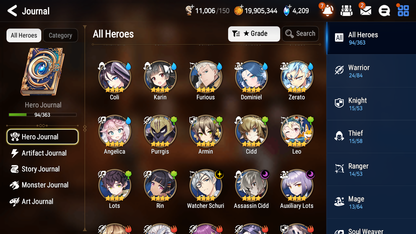 [GLOBAL] Epic 7 Seven 2ML 1LIM Death Dealer Ray Commander Pavel Fairytale Tenebria + ML pulls +20 Speed + Name Starter Account-Mobile Games Starter