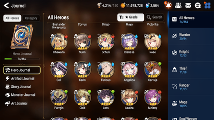 [GLOBAL] Epic 7 Seven 2ML 1LIM Empyrean Ilynav Rimuru Solitaria of the Snow + ML Pulls + 20 Speed + Name Starter Account-Mobile Games Starter