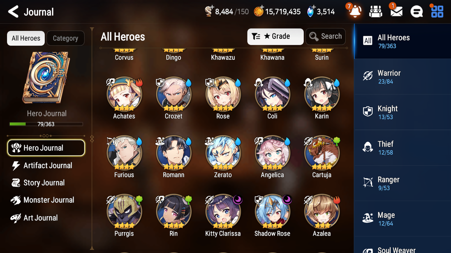 [GLOBAL] Epic 7 Seven 2ML 1LIM Empyrean Ilynav Specter Tenebria Fairytale Tenebria + ML pulls + 20 Speed + Name Starter Account-Mobile Games Starter