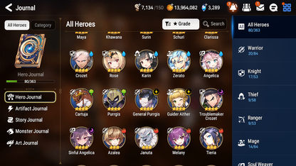 [GLOBAL] Epic 7 Seven 2ML 1LIM Fairytale Tenebria Belian Ambitious Tywin + ML pulls + 20 Speed +Name Starter Account-Mobile Games Starter