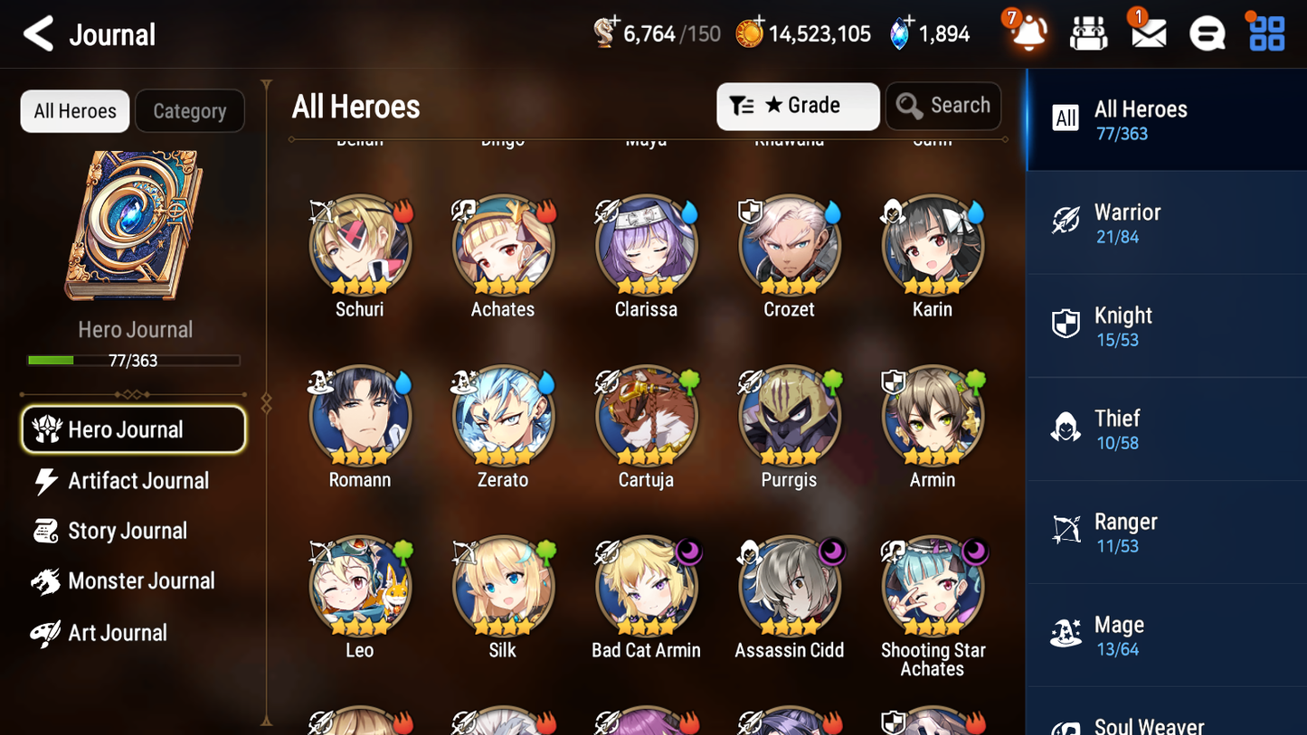 [GLOBAL] Epic 7 Seven 2ML 1LIM Fairytale Tenebria Belian Judge Kise + ML pulls + 20 Speed +Name Starter Account-Mobile Games Starter