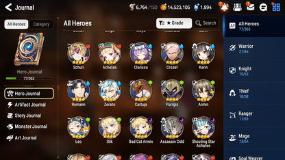 [GLOBAL] Epic 7 Seven 2ML 1LIM Fairytale Tenebria Belian Judge Kise + ML pulls + 20 Speed +Name Starter Account-Mobile Games Starter