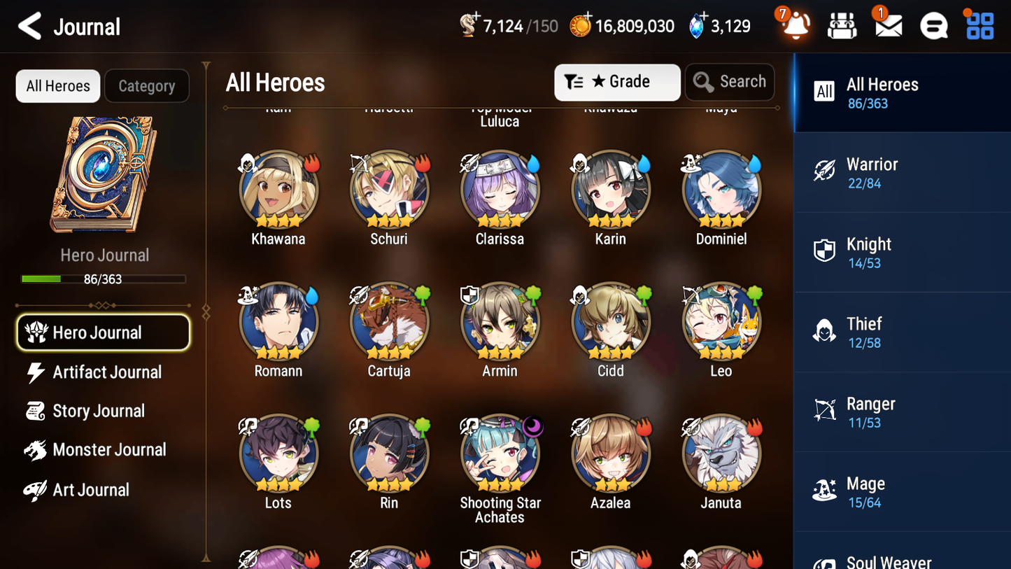 [GLOBAL] Epic 7 Seven 2ML 1LIM Harsetti Top Model Luluca Jack + ML pulls + 20 Speed + Name Starter Account-Mobile Games Starter