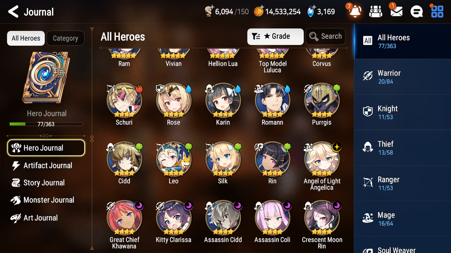 [GLOBAL] Epic 7 Seven 2ML 1LIM Hellion Lua Fairytale Tenebria Top Model Luluca Angel of Light Angelica + ML pulls + 20 Speed + Name Starter Account-Mobile Games Starter