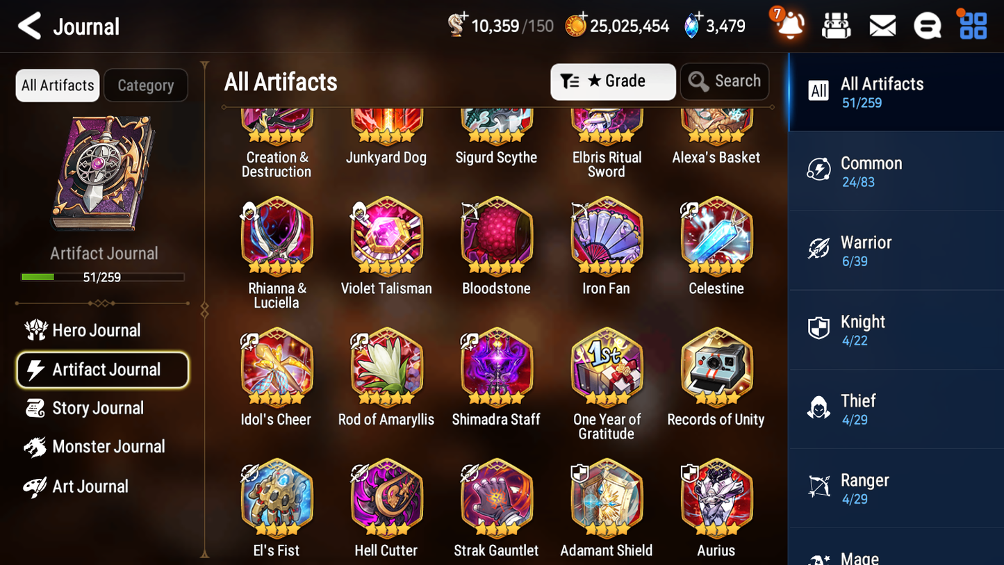 [GLOBAL] Epic 7 Seven 2ML 1LIM Hellion Lua Luna Silver Blade Aramintha + ML Mystics Pulls + 20 Speed Aged Starter Account-Mobile Games Starter