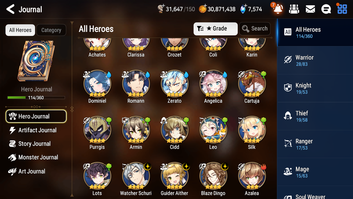 [GLOBAL] Epic 7 Seven 2ML 1LIM Navy Captain Landy Byblis Maid Chloe + 50ML pulls + 20 Speed + Name Starter Account-Mobile Games Starter