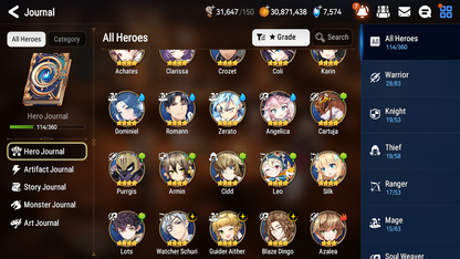 [GLOBAL] Epic 7 Seven 2ML 1LIM Navy Captain Landy Byblis Maid Chloe + 50ML pulls + 20 Speed + Name Starter Account-Mobile Games Starter