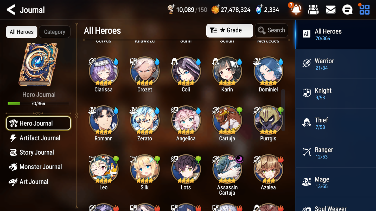 [GLOBAL] Epic 7 Seven 2ML 1LIM Pirate Captain Flan Luna Fallen Cecilia + ML Mystics Pulls + 20 Speed Aged Starter Account-Mobile Games Starter