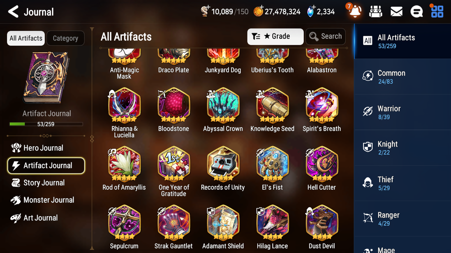 [GLOBAL] Epic 7 Seven 2ML 1LIM Pirate Captain Flan Luna Fallen Cecilia + ML Mystics Pulls + 20 Speed Aged Starter Account-Mobile Games Starter