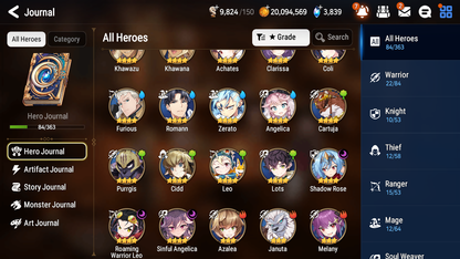 [GLOBAL] Epic 7 Seven 2ML 1LIM Pirate Captan Flan Operator Sigret Fairytale Tenebria + ML pulls + 20 Speed + Name Starter Account-Mobile Games Starter