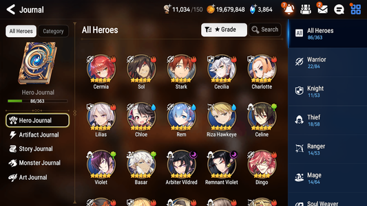 [GLOBAL] Epic 7 Seven 2ML 1LIM Remnant Violet Arbiter Vildred Rem + ML pulls + 20 Speed + Name Starter Account-Mobile Games Starter