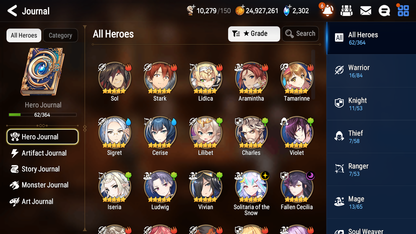 [GLOBAL] Epic 7 Seven 2ML 1LIM Solitaria of the Snow Fallen Cecilia Cerise + ML Mystics Pulls + 20 Speed Aged Starter Account-Mobile Games Starter