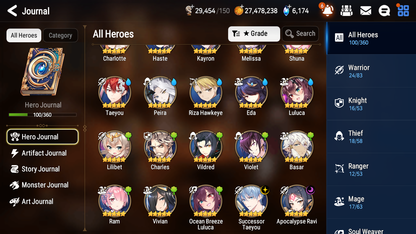[GLOBAL] Epic 7 Seven 2ML 1LIM Successor Taeyou Apocalypse Ravi Ocean Breeze Luluca + ML pulls + 20 Speed + Name Starter Account-Mobile Games Starter