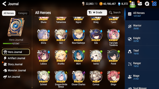 [GLOBAL] Epic 7 Seven 2ML 2 Limited Dragon Bride Senya Closer Charles Fairytale Tenebria Jack + Name Starter Account-Mobile Games Starter