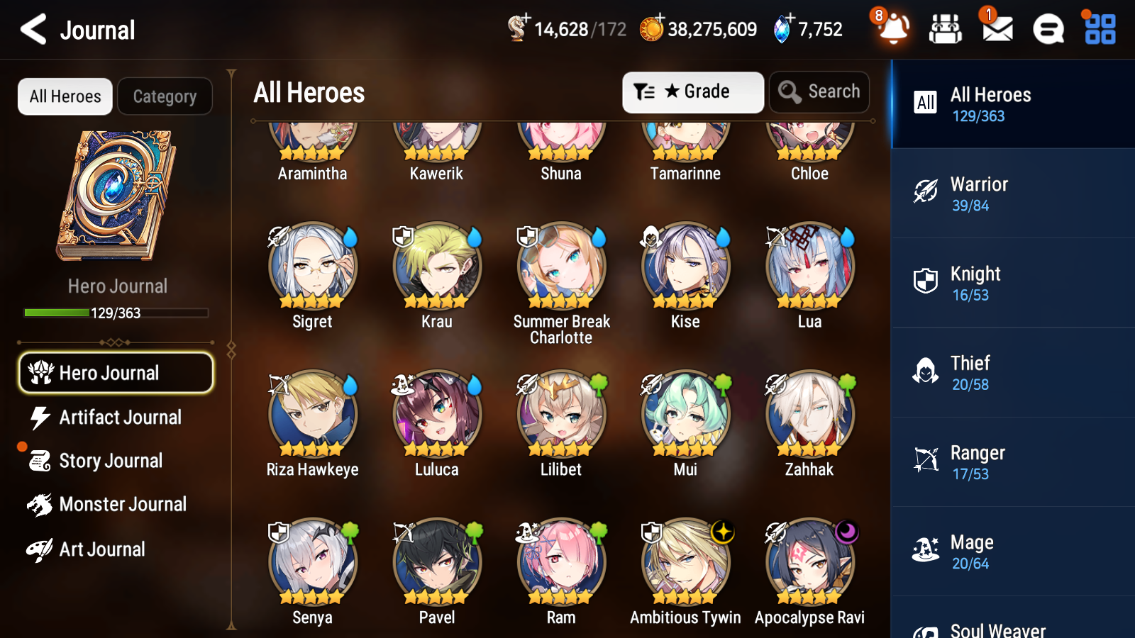 [GLOBAL] Epic 7 Seven 2ML 2LIM Apocalypse Ravi Ambitious Tywin Jack Charlotte Angel of Light Angelica + ML pulls + 20 Speed + Name Starter Account-Mobile Games Starter