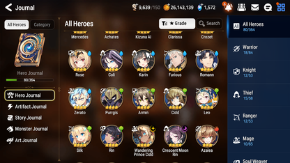[GLOBAL] Epic 7 Seven 2ML 2LIM Death Dealer Ray Luna Diene Fallen Cecilia + ML Mystics Pulls + 20 Speed Aged Starter Account-Mobile Games Starter