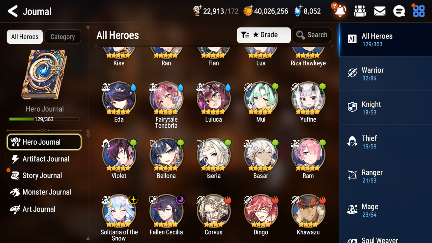 [GLOBAL] Epic 7 Seven 2ML 2LIM Fairytale Tenebria Rem Fallen Cecilia Solitaria + ML pulls + 20 Speed +Name Starter Account-Mobile Games Starter