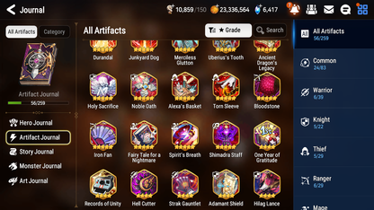 [GLOBAL] Epic 7 Seven 2ML 2LIM Judge Kise Luna Diene Silver Blade Aramintha + ML Mystics Pulls + 20 Speed Aged Starter Account-Mobile Games Starter