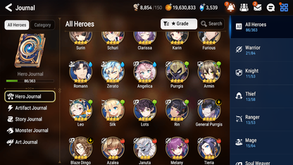 [GLOBAL] Epic 7 Seven 2ML 2LIM Last Rider Krau Commander Pavel Rimuru Jack + ML pulls + 20 Speed + Name Starter Account-Mobile Games Starter