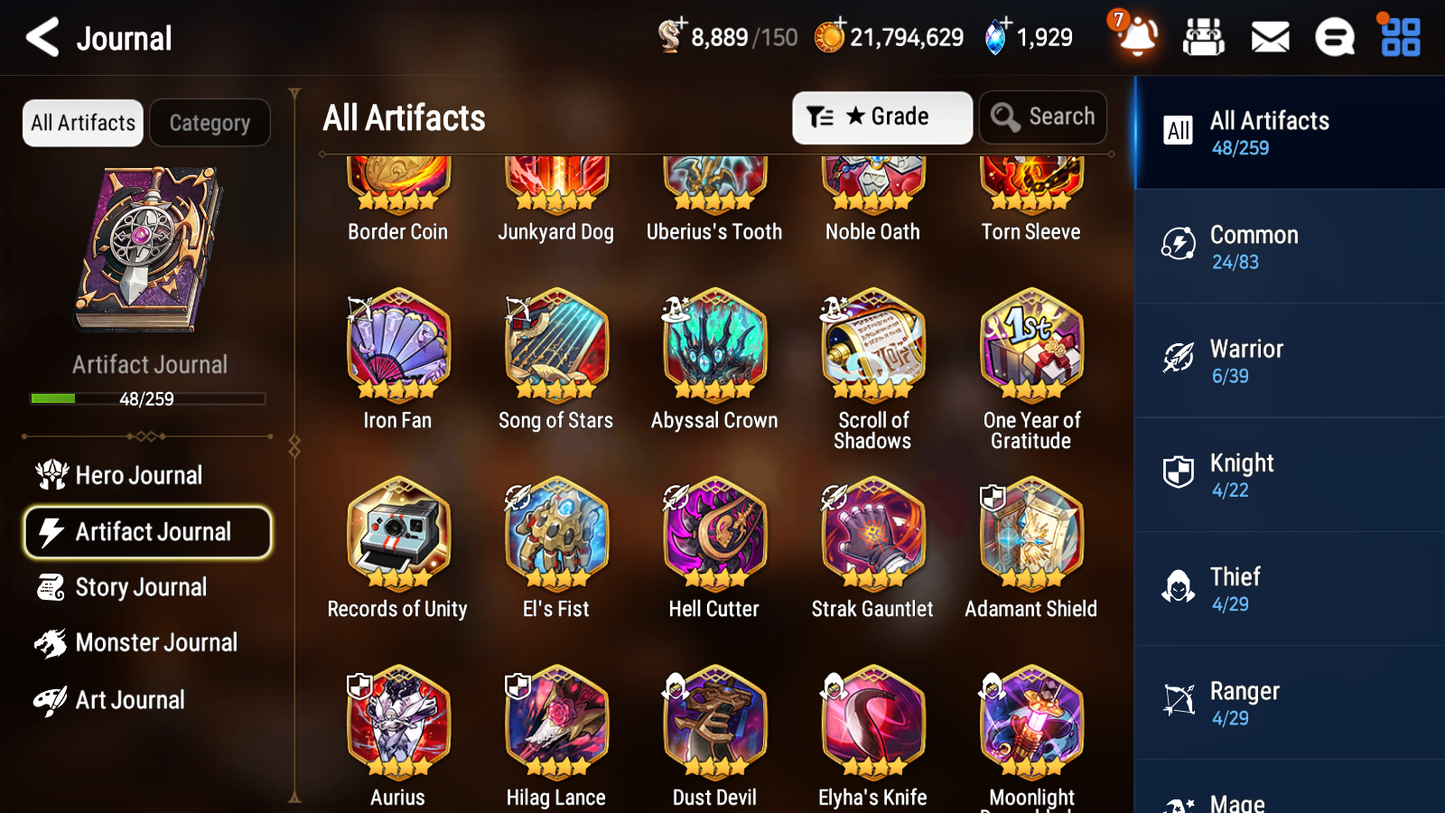 [GLOBAL] Epic 7 Seven 2ML 2LIM Luna Fallen Cecilia Fairytale Tenebria + ML Mystics Pulls + 20 Speed Aged Starter Account-Mobile Games Starter