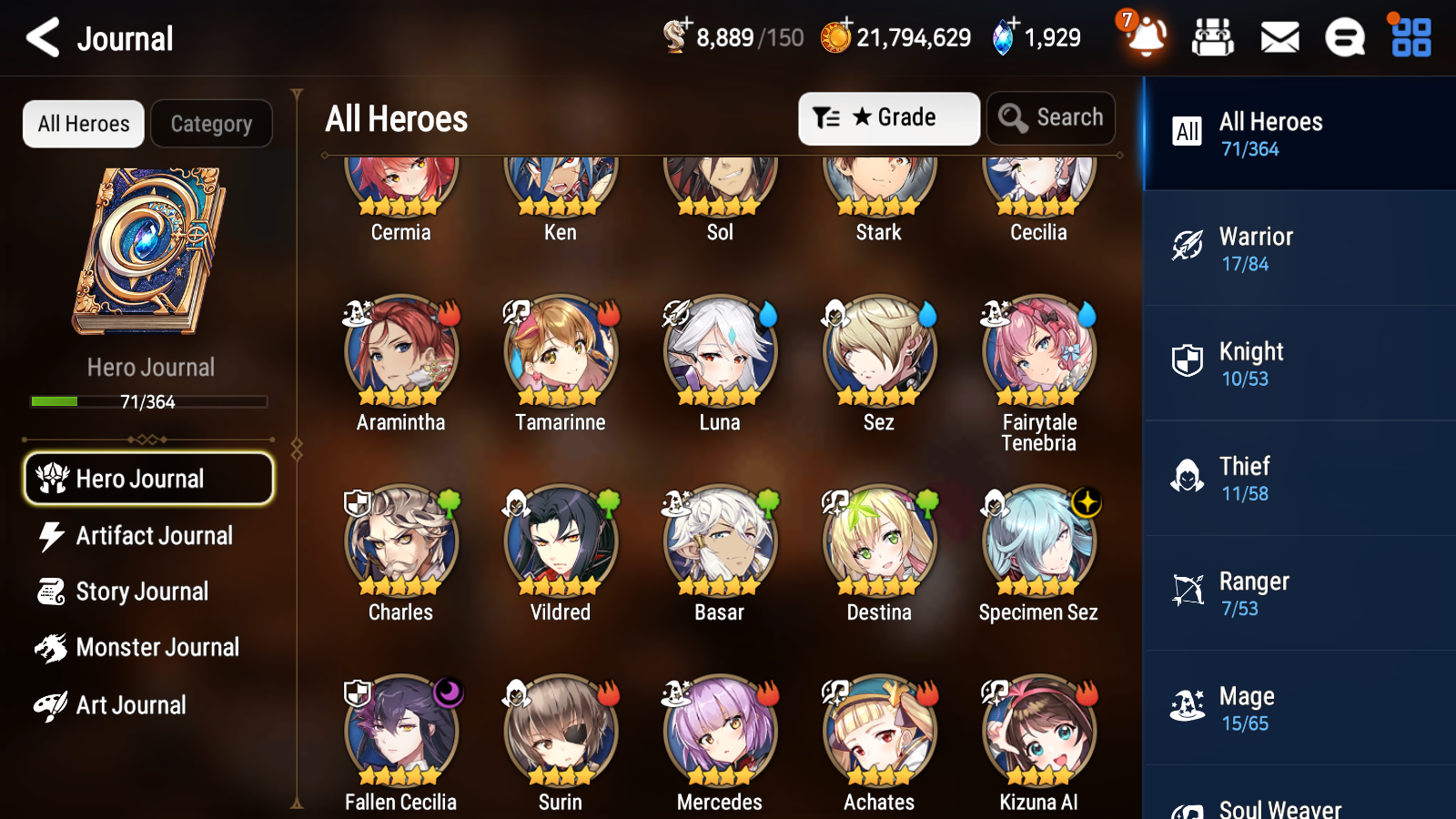 [GLOBAL] Epic 7 Seven 2ML 2LIM Luna Fallen Cecilia Fairytale Tenebria + ML Mystics Pulls + 20 Speed Aged Starter Account-Mobile Games Starter