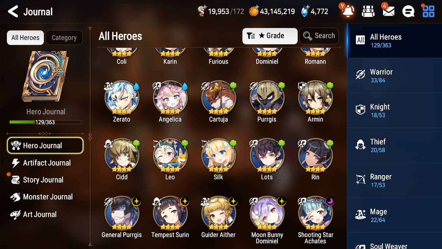 [GLOBAL] Epic 7 Seven 2ML 2LIM Rimuru Eternal Wanderer Ludwig Little Queen Charlotte Fairytale Tenebria + ML pulls + 20 Speed + Name Starter Account-Mobile Games Starter