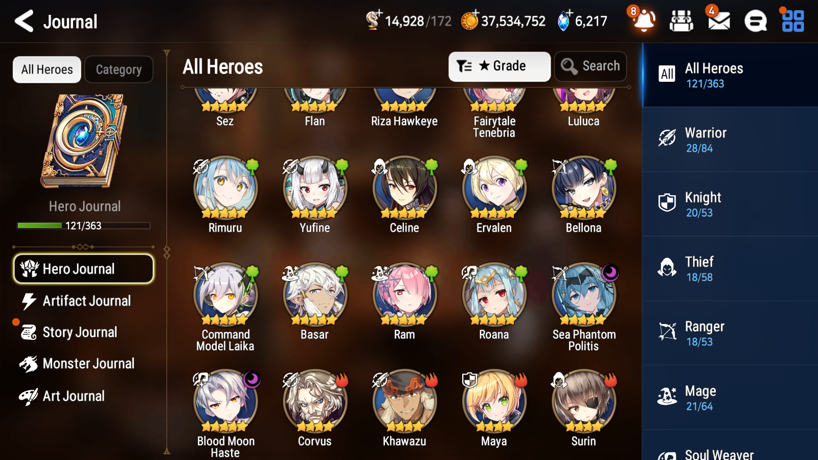 [GLOBAL] Epic 7 Seven 2ML 2LIM Sea Phantom Politis Rimuru Fairytale Tenebria Blood Moon Haste + ML pulls + 20 Speed + Name Starter Account-Mobile Games Starter