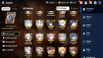 [GLOBAL] Epic 7 Seven 2ML 2LIM Sea Phantom Politis Rimuru Fairytale Tenebria Blood Moon Haste + ML pulls + 20 Speed + Name Starter Account-Mobile Games Starter