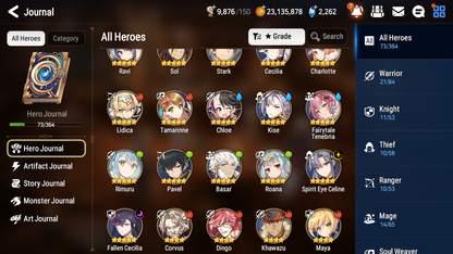 [GLOBAL] Epic 7 Seven 2ML 2LIM Spirit Eye Celine Luna Fairytale Tenebria Fallen Cecilia + ML Mystics Pulls + 20 Speed Aged Starter Account-Mobile Games Starter