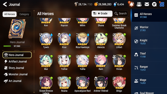 [GLOBAL] Epic 7 Seven 2ML 3LIM Apocalypse Ravi Arbiter Vildred Ocean Breeze Luluca Charlotte Milim + ML pulls + 20 Speed + Name Starter Account-Mobile Games Starter
