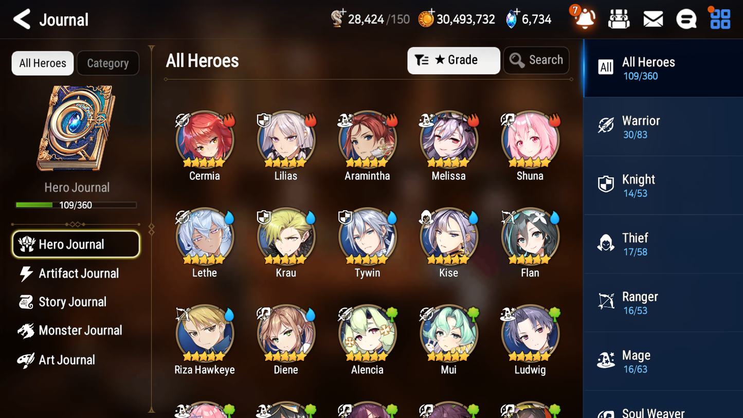 [GLOBAL] Epic 7 Seven 2ML 3LIM Apocalypse Ravi Remnant Violet Diene Lethe Ocean Breeze Luluca +ML pulls + 20 Speed +Name Starter Account-Mobile Games Starter