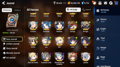 [GLOBAL] Epic 7 Seven 2ML 3LIM Apocalypse Ravi Remnant Violet Diene Lethe Ocean Breeze Luluca +ML pulls + 20 Speed +Name Starter Account-Mobile Games Starter