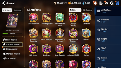 [GLOBAL] Epic 7 Seven 2ML 3LIM Hecate Rimuru Rem Remnant Violet Judge Kise + ML pulls + 20 Speed + Name Starter Account-Mobile Games Starter