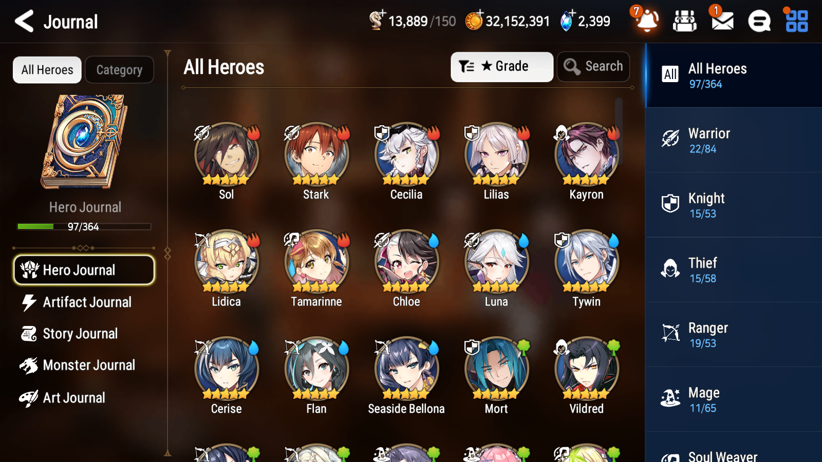 [GLOBAL] Epic 7 Seven 2ML 3LIM Judge Kise Luna Seaside Bellona Cerise + ML pulls + 20 Speed + Name Aged Starter Account-Mobile Games Starter