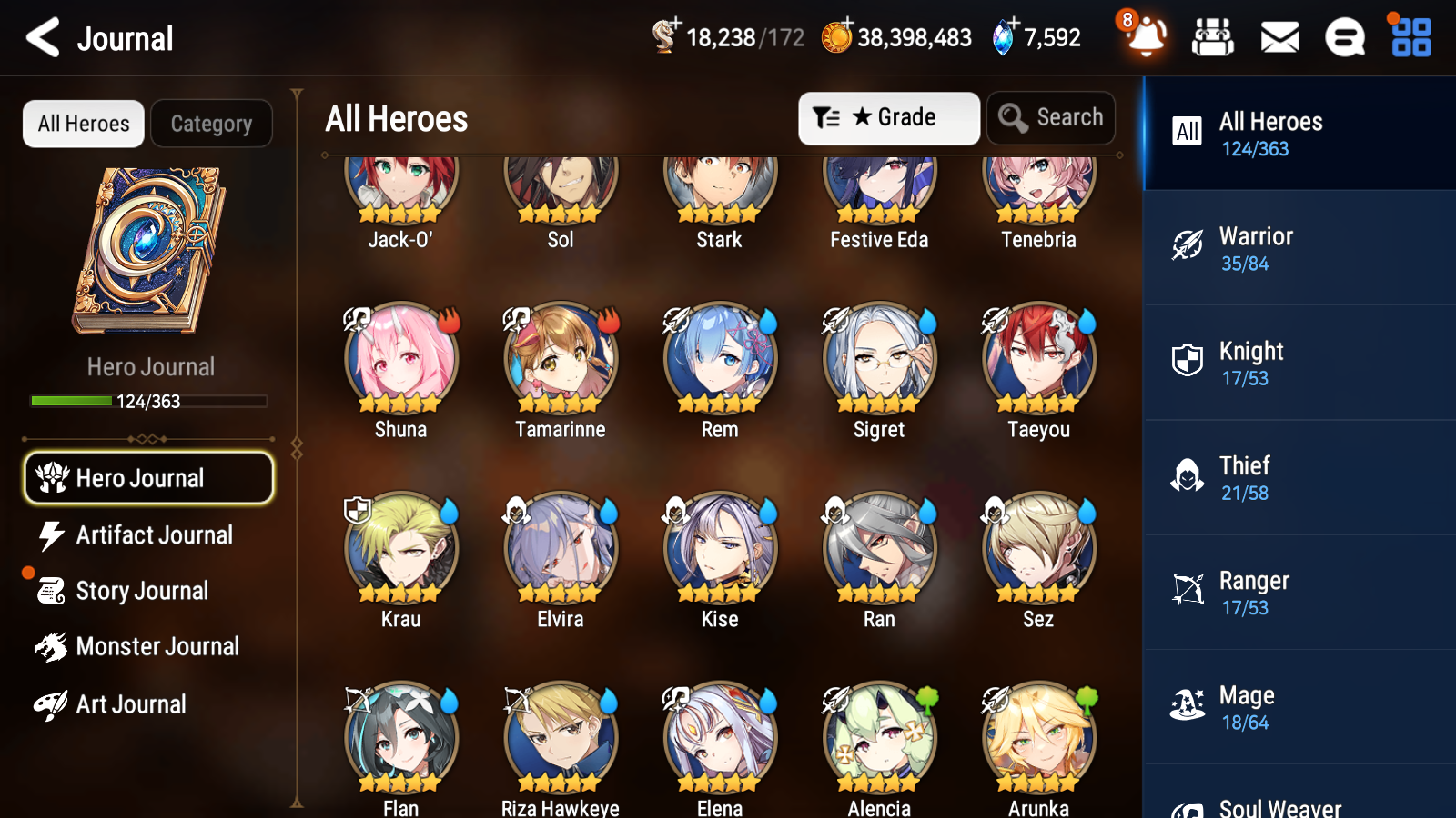 [GLOBAL] Epic 7 Seven 2ML 4LIM Frieren+Artifact + Last Rider Krau Remnant Violet Jack Rem Festive Eda + 38ML Pulls 2000Mystics + 20 Speed +Name Starter Account-Mobile Games Starter